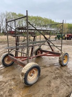 4 Wheel Scaffolding unit w/ extra bars – 15’ height F33