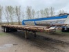 1995 48' Markham Highboy flat deck tri-axle Trailer with bale railing VIN# 2W9TFS53ES0057025, Owner: Victor Baraniuk, Seller: Fraser Auction_______ ***TOD*** F91 - 5