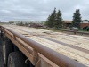 1995 48' Markham Highboy flat deck tri-axle Trailer with bale railing VIN# 2W9TFS53ES0057025, Owner: Victor Baraniuk, Seller: Fraser Auction_______ ***TOD*** F91 - 13