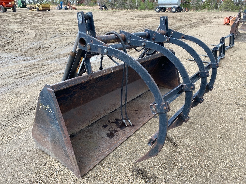 NH 7514 Front End Loader w/9' bucket grapple (Off NH 8670 Tractor - NOT ...