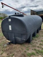 approx 1600-gal poly black out water tank