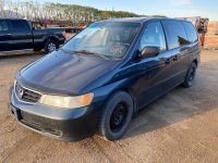 *2004 Honda Odyssey LX Passenger Van, 337,247 kms showing, VIN#2HKRL18594H005565 F118 Owner: Robert G Deleau, Seller: Fraser Auction__________ ***TOD & KEYS***