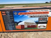 40x40 Dual Truss Container Shelter - New F114