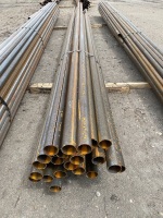 3" pipe. Assorted Lengths up to 22.5' (new factory rejected with partial or non welded seams) approx +/-33 sticks