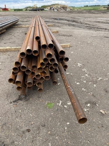 2" pipe.Assorted Lengths up to 25' (new factory rejected with partial or non welded seams) approx +/-70 sticks