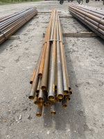 1.75" pipe. Assorted Lengths up to 25'' (new factory rejected with partial or non welded seams) approx +/-35 sticks