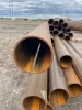 3" pipe. Assorted Lengths up to 24' (new factory rejected with partial or non welded seams) approx +/-30 sticks - 3