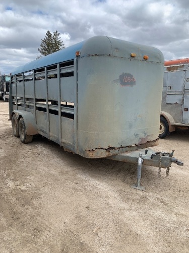 18’ t/a Livestock Trailer bumper hitch (Bushing updated) F134, Owner: Leroy S Harder, Seller: Fraser Auction___________ ***TOD***