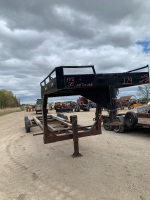 25'  Gooseneck Trailer w/ triple axles, 7000lb axles, Not complete, NO TOD - FARM USE ONLY F118