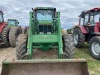 *JD 7700 MFWD Tractor w/JD 740 SL loader, 8628 hrs showing, s/n008346 F121 ***KEYS*** - 4