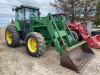 *JD 7700 MFWD Tractor w/JD 740 SL loader, 8628 hrs showing, s/n008346 F121 ***KEYS*** - 5