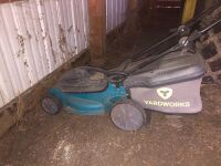 YARD WORKS ELECTRIC LAWN MOWER WITH BAG