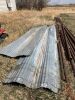 (8) sheets of corrugated metal cladding ranging from 14' long and up