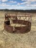 skirted round bale feeder (fair condition)