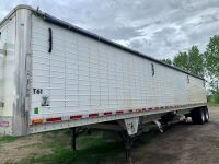 *2011 Wilson 43' hopper bottom grain Trailer, air ride suspension, 2 speed door gear box, Shur-Lok roll tarp, VIN# 4WWMCF1A3B6700905, SAFETIED – expires August 31, 2021 F160, Owner: Werner M Slawinski, Seller: Fraser Auction____________, ***TOD, SAFETY, K