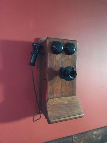 antique wall phone