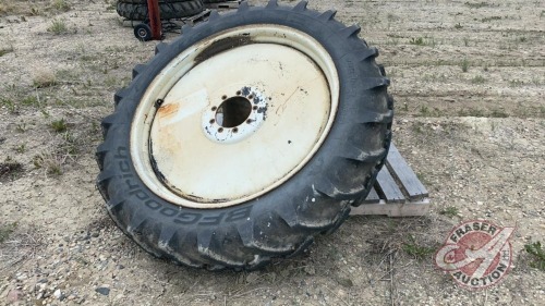 (1) 12.4-42 tire on rim