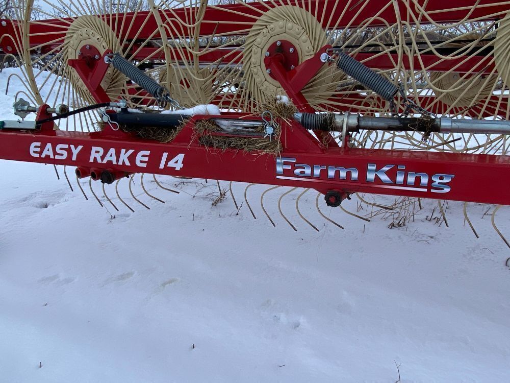 The Easy Rake FarmKing Easy Rake 14-wheel V-Rake