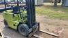 Clark Model CY-40B Fork Lift, 4000lb cap, gas,5051 hrs showing, s/n321-388-1060, H45 ***Keys - office trailer*** - 8