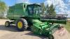 1990 JD 9400 Combine w/914 pick-up header, 2895 Sep hrs showing, 3909 Eng hrs showing, s/nH09400X635456 H32 ***KEYS - office trailer*** - 16