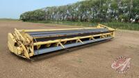 24' NH 970 Str Cut Header, w/ batt reel, s/n 488670, H49