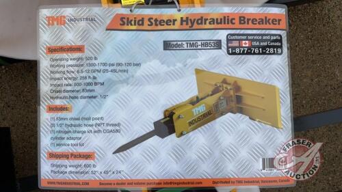 Hydraulic Breaker Skid Steer (53mm), H50 New