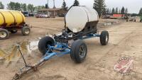 500-gal liquid tank on 4wheel wagon w/1 1/2" hyd pump, rear hitch, H36