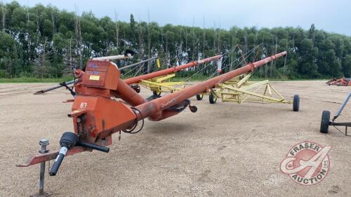 10" x 70' Farm King Swing Auger, New PTO, s/n9102312, H56