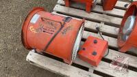 Caldwell 3/4 HP Aeration fan, Air Flow, AF12.75, s/n 76 18 64, H58