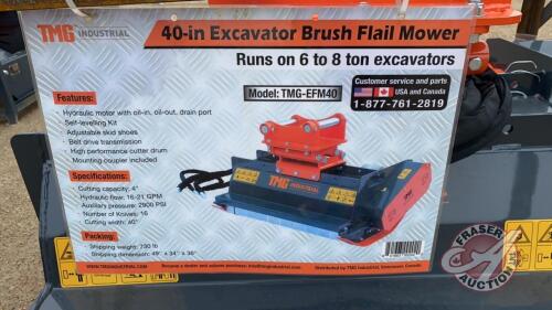 New Excavator Brush Flail Mower 40'', H50