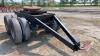 Tandem axle converter dolly w/ pintle hitch spring ride, 10.00-20 rubber- NO TOD - FARM USE ONLY, H63