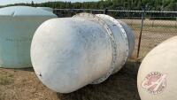 1200-gal water fiberglass tank, H71