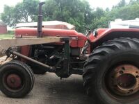 Massey Super 90 Diesel 2wd tractor w/Multipower, Malco loader with fork, 4300hrs showing, s/n886728