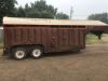 1987 16' Bobco t/a Cattle Trailer, New floor in 2019, A36, NO TOD FARM WAGON