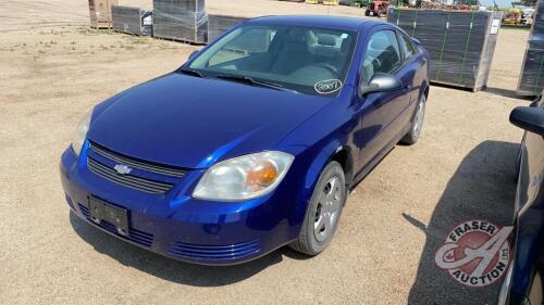 2007 Chevrolet Cobalt LS, 185,830 Kms showing, VIN# 1G1AJ15F977139994, H72, Owner: Rhonda L Pennycook, Seller: Fraser Auction________________ ***TOD & Keys - office trailer***