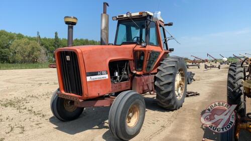 Allis Chalmers 7050 Tractor w/2 remote hyd,4151 hrs showing, H76, ***keys & manual - office trailer***