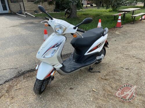 2012 Piaggio Fly 4V Scooter, 49cc, 1283 showing, s/n 0C4201703, __ ***keys - office trailer***