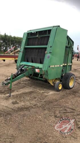 JD 535 RND Baler, s/n E00535X817068, 1000 PTO, H85 ***monitor & manual - office shed***