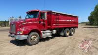 2006 International 9200 Dump w/20' Cancade Box, 1,097,109 kms showing, 17,783 hrs showing, VIN# 2HSCEAPR56C248522, H108 Owner: Crocus Grain & Stock Farm Ltd, Seller: Fraser Auction__________________ ***TOD & Keys - office trailer***