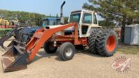 Case 1370 Tractor (1978) w/Case FE loader with 7' bucket, 9211 hrs showing, s/n 8832691, H102 ***keys - office trailer***