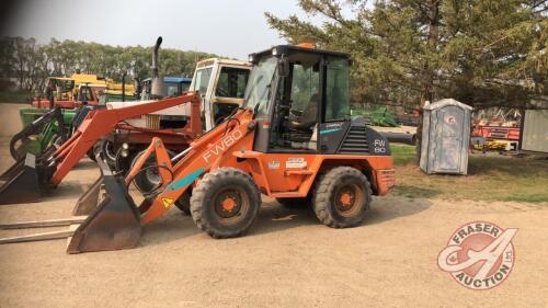 Fiat Allis Wheel Loader FW80 w/ 6' bucket/pallet forks, Diesel, 12.5-18 rubber, no door,*KEYS* 2702 hrs showing, s/n972394, H99 ***Keys - office trailer***