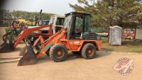 Fiat Allis Wheel Loader FW80 w/ 6' bucket/pallet forks, Diesel, 12.5-18 rubber, no door,*KEYS* 2702 hrs showing, s/n972394, H99 ***Keys - office trailer***