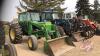 JD 2130 Tractor w/JD 145 loader 72” bucket, 2631 hrs showing, s/n211792 Tractor, s/n E0145014239W Loader, H115 ***keys - office trailer***