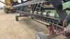 22’ JD 222 Header w/ 4 wheel homemade transport, s/n (85) H00222X600007, H41 - 3