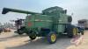 JD 8820 turbo SP Combine (1982) w/JD 212 Pick-up header, 4812 hrs showing, s/n 515015, H41 ***keys - office trailer*** - 6