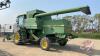 JD 8820 turbo SP Combine (1982) w/JD 212 Pick-up header, 4812 hrs showing, s/n 515015, H41 ***keys - office trailer*** - 10