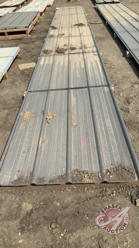 Lift of approx 25’ grey cladding (approx 7 sheets )