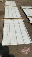 Assorted white cladding sheets up to 16’ (approx 4 sheets )