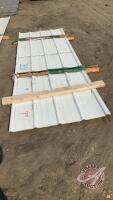 Assorted white cladding sheets approx 9’ (approx 5 sheets)