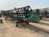 30’ JD 930 Flex header w/ 4 wheel Horst mover, s/n H00930F676160 (New in 2020 - auger, center floor, fingers & bushings, H134 - 2